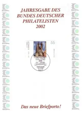 BDPh-Jahresgabe 2002 Das neue Briefporto!