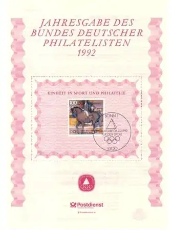 BDPh 1992 Aide sportive Dressurreiten