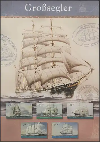 Jahresgabe der Post Jugendmarken Großsegler, ESSt 2005