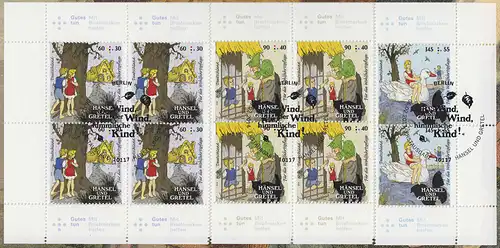 3056-3058 Grimms Märchen: Hänsel und Gretel - Satz auf Kartonvorlage, ESST