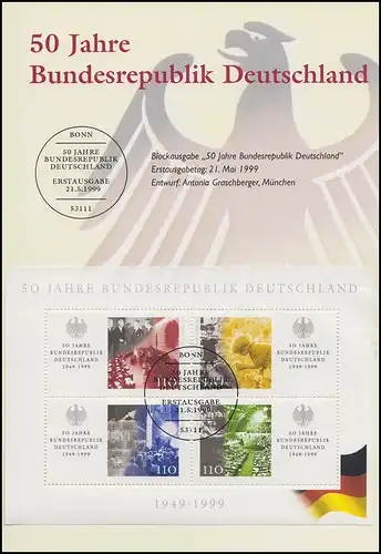 Block 48 Grundgesetz und Block 49 50 Jahre BRD - EB 3/1999