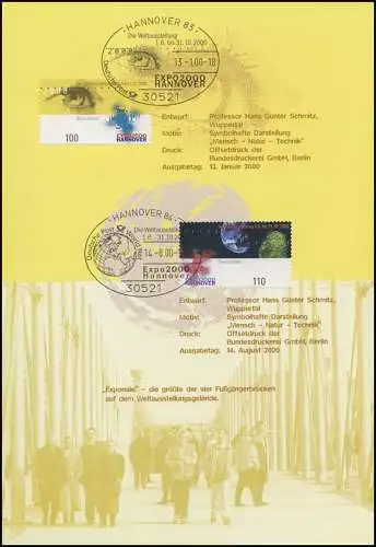2130 Exposition universelle EXPO 2000 à Hanovre - EB 3/2000