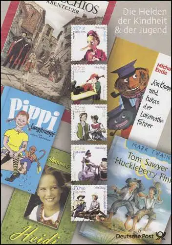 2190-2194 Jeunesse 2001: Pippi, Heidi, Pinocchio, etc. - EB 3/2001