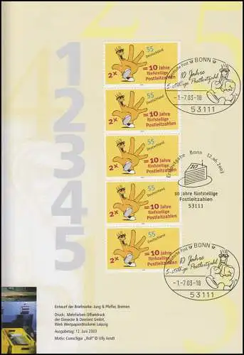 2344 Code postal à cinq chiffres - EB 3/2003