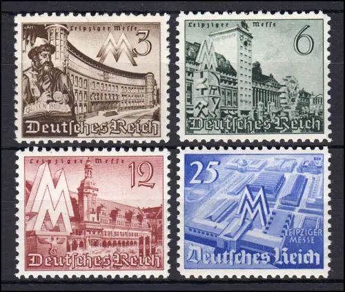 739-742 Leipziger Messe 1940, Satz postfrisch ** / MNH