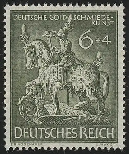 860 Gesellschaft für Goldschmiedekunst 1943 6 Pf **