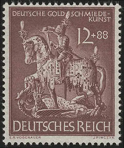 861 Gesellschaft für Goldschmiedekunst 1943 12 Pf **