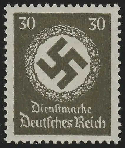 141 Service de l'administration 30 p., Wz.4, ** - caoutchouc foncé, fritté