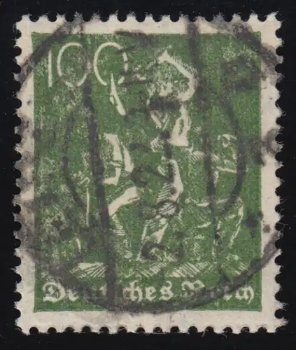 187a travailleur de marque libre 100 Pf Wz 2 tamponné O testé