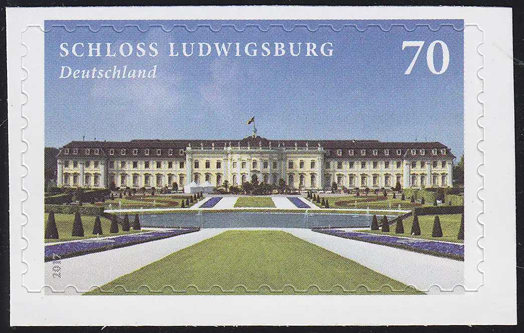 3312 Burgen und Schlösser - Schloss Ludwigsburg, selbstklebend aus FB 67, **