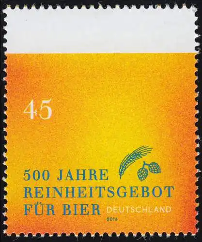 3229 Offre de pureté pour la bière, en rouleau avec le numéro de GERADER, **