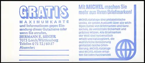 Berlin MH-Set 13 BuS 1982 mit a, b und c: 3 Deckelvarianten, Set **