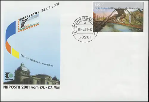 USo 28 NAPOSTA und Wuppertaler Schwebebahn 2001, VS-O Frankurt 10.5.2001