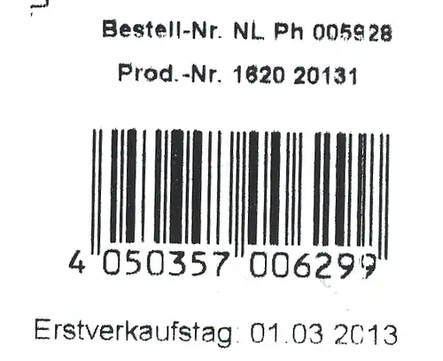 2994 Buste Nofrete - Banderole avec NL Ph dans le numéro de commande