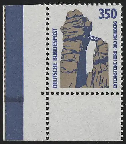 1407 SWK 350 Pf Ecke ul MIT Naht ** postfrisch