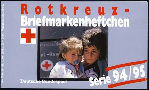 DRK/Wofa 1994/95 Trachten Halle/Saale 80 Pf, 5x1758, postfrisch