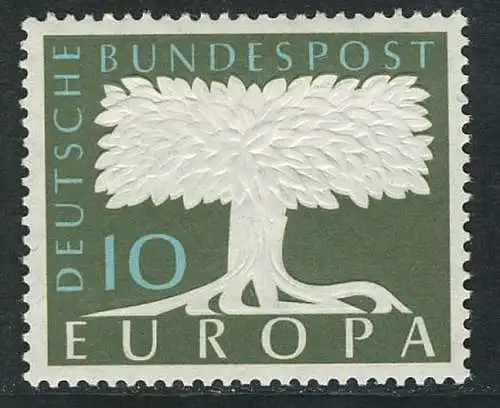 294 Europe 10 Pf avec filigrane 5 ** frais de port