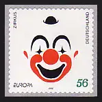 2272 Europa Clown selbstklebend UNGERADE Nummer, postfrisch **