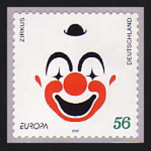 2272 Europa Clown selbstklebend GERADE Nummer, postfrisch **