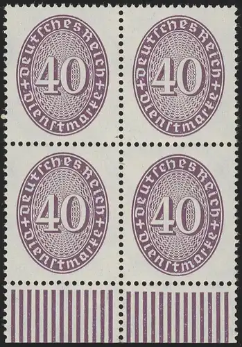 121X Chapeau de paille 40 Pf Sous-bord Vbl. Pression de laminage **