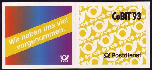 28b MH Cebit, 50/3,5 mm, ungefaltet mit ESSt Hannover 24.3.1993