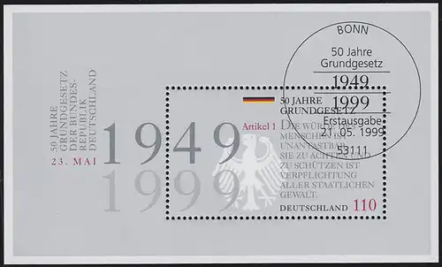 Block 48 Grundgesetz 1999, ESSt Bonn