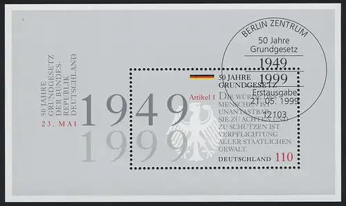 Block 48 Fondamentalgesetz 1999, ESSt Berlin