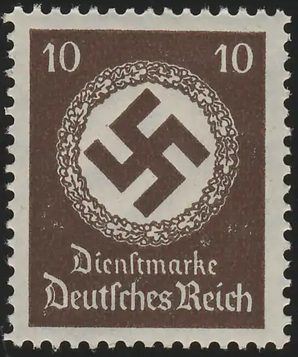137 Behördendienst 10 Pf., Wz.4,  ** - glänzende Gummierung, glatt