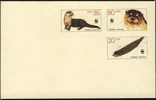 U 7 Naturschutz WWF Fischotter 1987, postfrisch