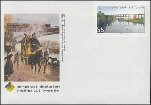 USo 83 Briefmarken-Börse Sindelfingen 2004 Post und Eisenbahn, **
