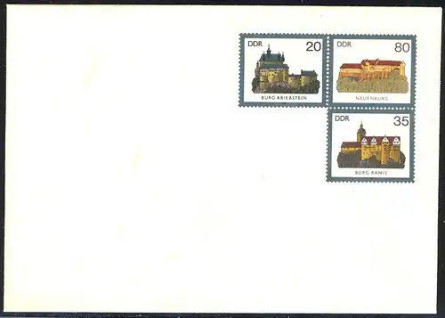 U 1 Burgen der DDR 1984, postfrisch