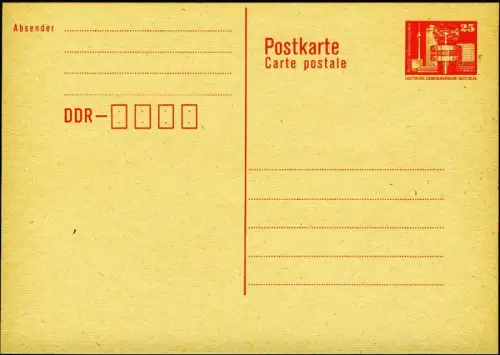 P 87I Constructions Klein 25 Pf Alexanderplatz, oange 1986, sans DV, frais de port