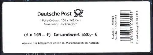 3002 Ischtar-Tor - Banderole I - einzeilig, Schrift dünn