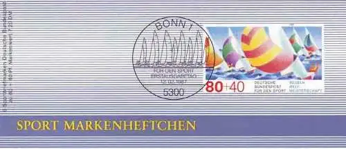 Sport 1987 Segelregatta 80 Pf, 6x1310, ESSt Bonn