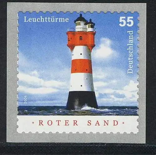 2413 Leuchtturm Roter Sand, SELBSTKLEBEND, postfrisch **