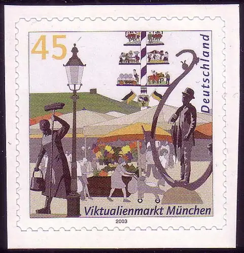2379 Viktualienmarkt SELBSTKLEBEND aus MH 53, postfrisch **
