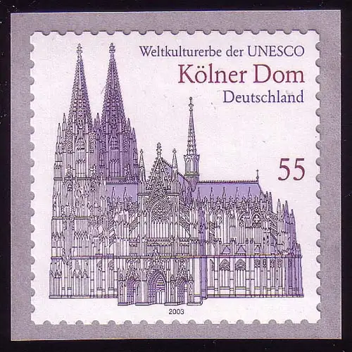 2330 Kölner Dom selbstklebend, postfrisch **