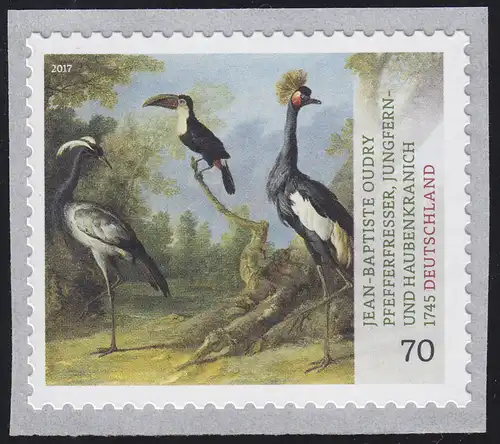 3281 Tiermaler Jean-Baptiste Oudry – Vögel, selbstklebend, **