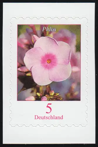 3459 Blume Phlox 5 Cent, selbstklebend aus FB 87, postfrisch **