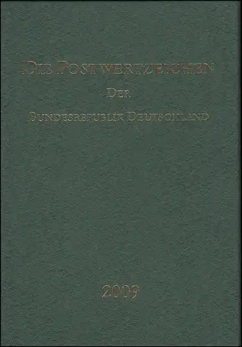 Jahrbuch Bund 2009, postfrisch komplett - wie von der Post verausgabt