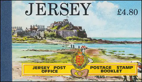 Jersey Carnets de marques 0-33, Elisabeth Castle 1991, **