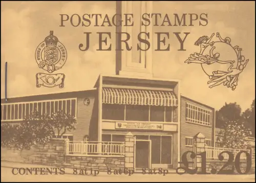 Jersey Carnets de marques 0-20, Hauptpost-Emblème UPU, **