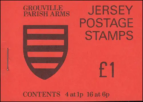 Jersey Markenheftchen 0-18, Grouville Parish Arms, **