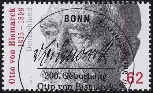 3145 Otto von Bismarck aus Rolle, UNGERADE Nummer, ESSt Bonn