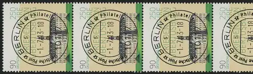 2985 Hubertusburg, rechts weiß, 5er-Streifen - UNGERADE Nr. EV-O Berlin