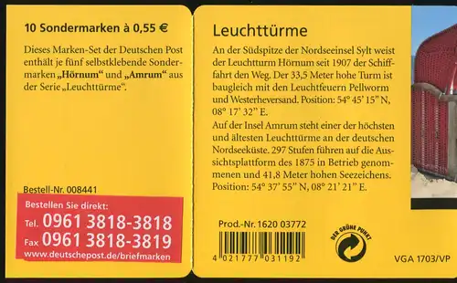 75aLb MH Leuchttürme MIT Grünem Punkt und kleinem Label, **