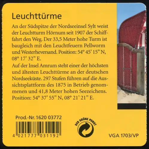 75aLb MH phares avec point vert et petit label, **