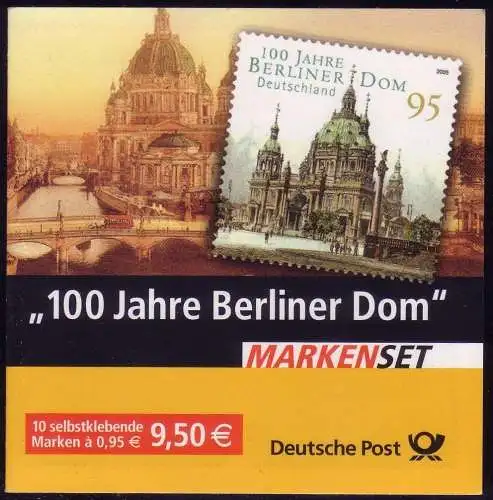 57 Lb MH Berliner Dom - mit Aufkleber Type b kleines Label, ** postfrisch