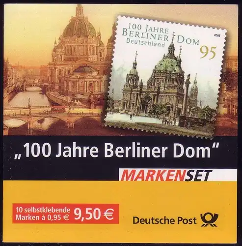 57Lb MH Berliner Dom - avec autocollant type b petit label, ** post-fraîchissement