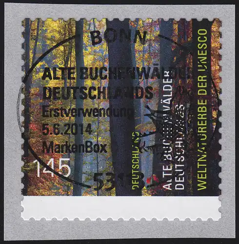 3087 UNESCO Buchenwälder aus 500-Rolle UNGERADE Nummer, EV-O Bonn